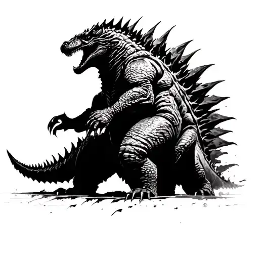 Motra Godzilla Trapped