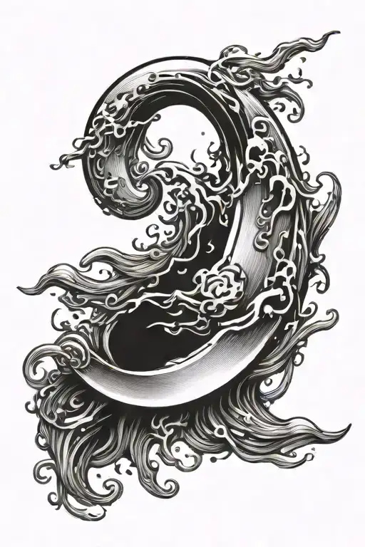 The Crescent Moon Melted And Flowed