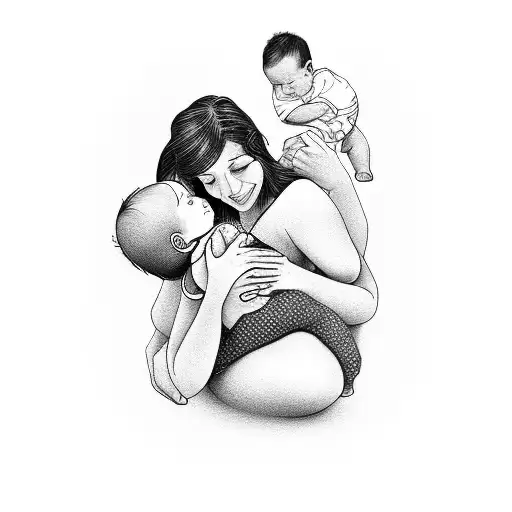 Breastfeeding Mother To A Son