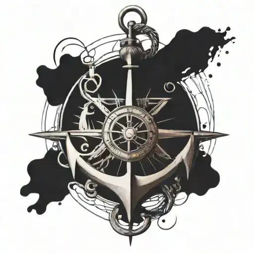 Anchor Compass Heartbeat Line Coordinates 40 0380085