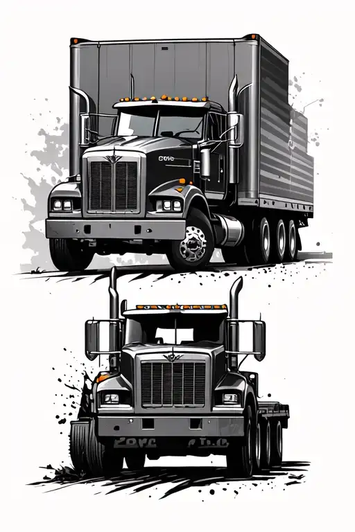 Tow Truck Hauling Wrecked Vehicle