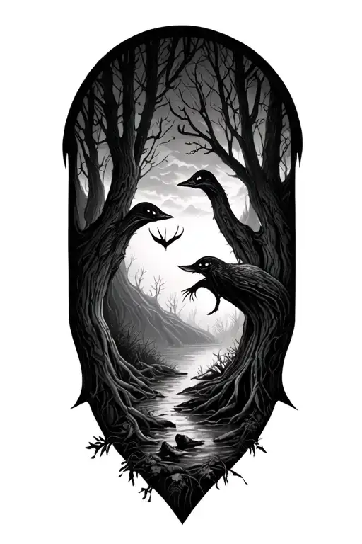 Micorealism Spooky Woodland Theme