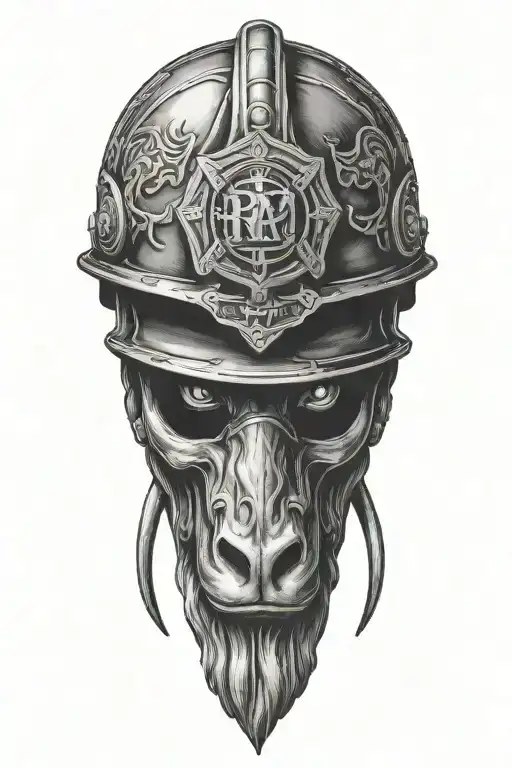 Black Ram Firefighter Helmet