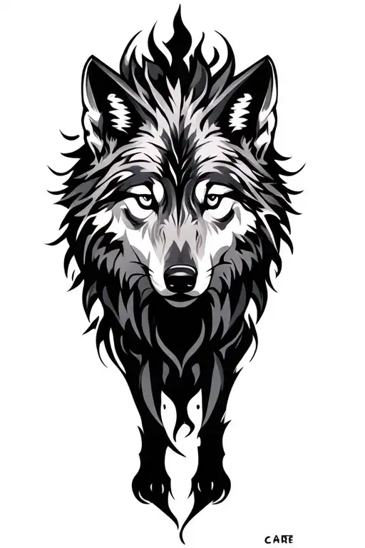 Tribal Wolf