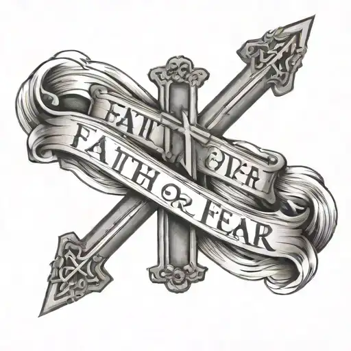 Faith Over Fear With A Cross