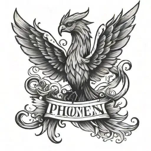 Phoenix With Banner Saying Let Them