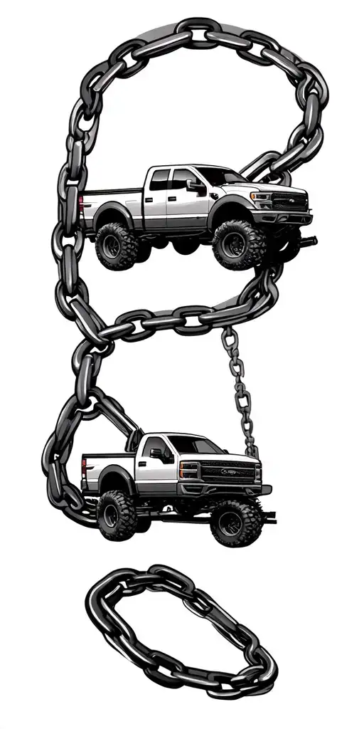 Tow Truck Ford Raptor Chainlinks Spiraling