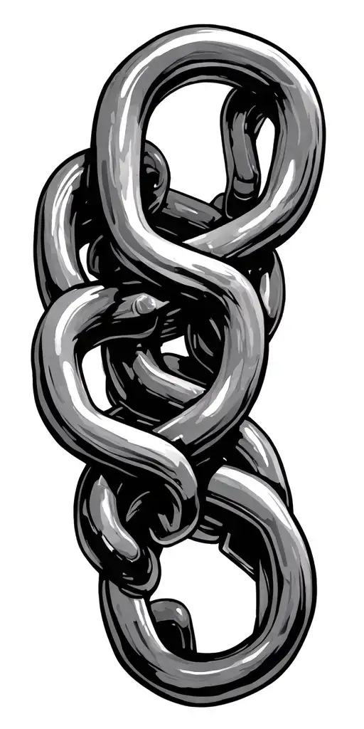 Tow Truck Chainlinks Spiraling