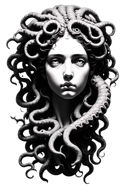 Realistic Medusa Head