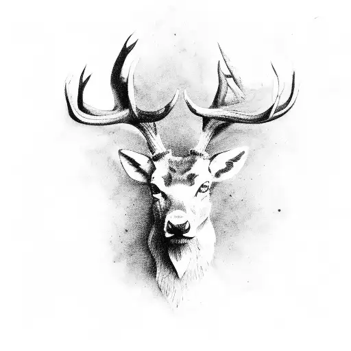 Irish Artwork Stag Head