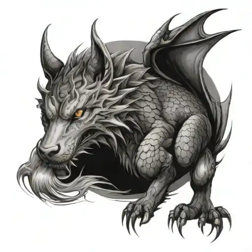 Dragon Wolf Moon Mother Wife