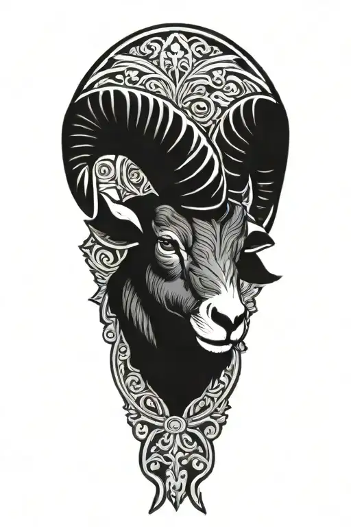 Black Ram Firefighter With Nordic Carvings