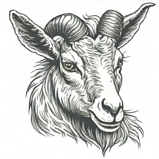 Goat Portrait Of Black Philip