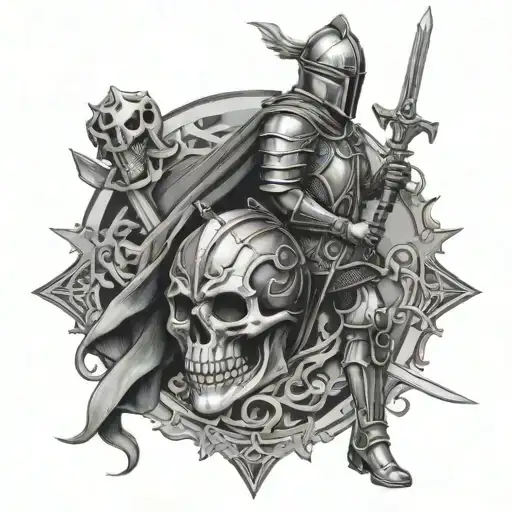 Knight And Skull