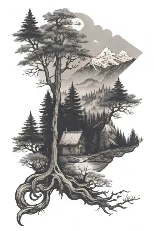 Slavic Folk Forest Mountains