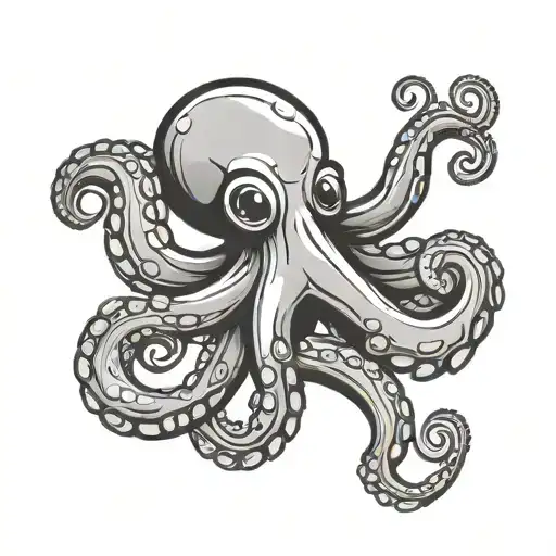 Simple Happy Octopus