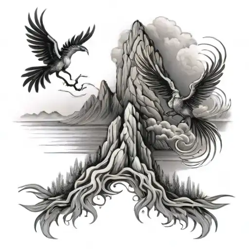 Path That Separate To Two Mountains Rising Phoenix