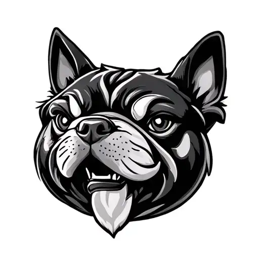 Fu Dog Drawing Style