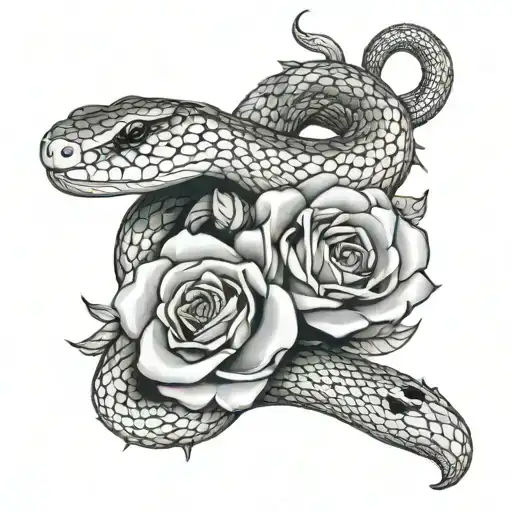Snake And Rose