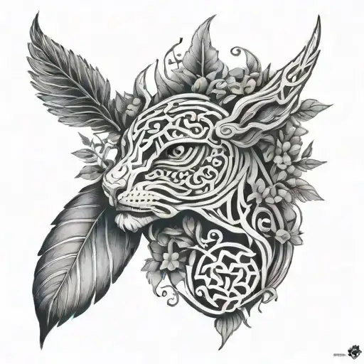 Druid Mixed With Nature