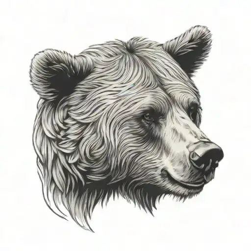 Grizzly Bear Head