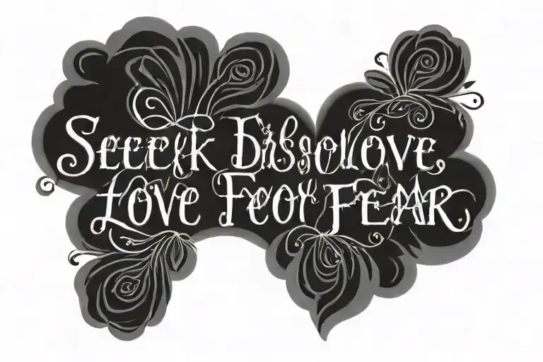 Seek Discomfort And Love Over Fear Text
