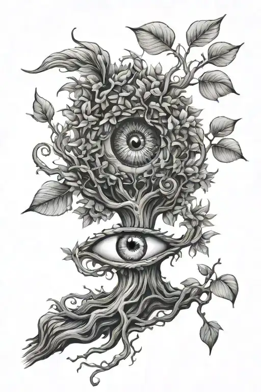 Tree With Eye-shaped Leaves