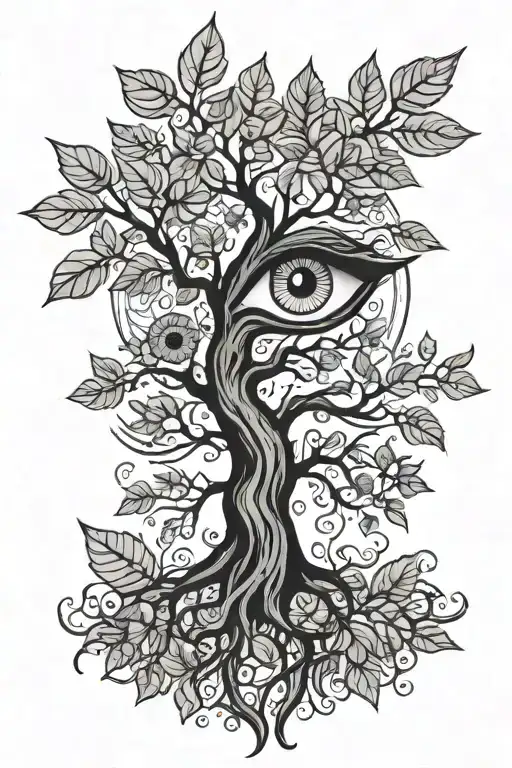 Tree With Eye-shaped Leaves