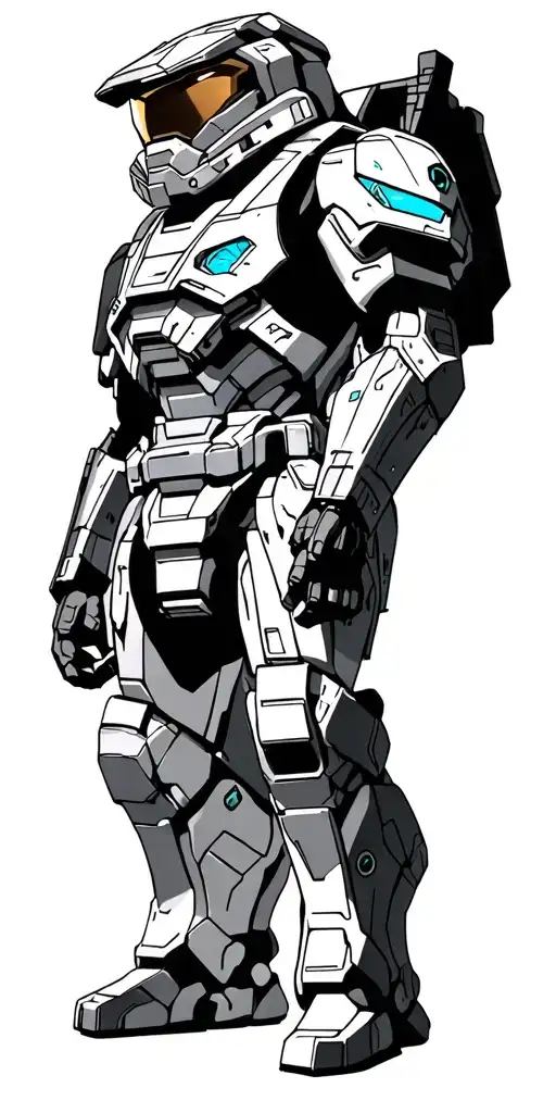 Halo Master Chief Holding Cortana