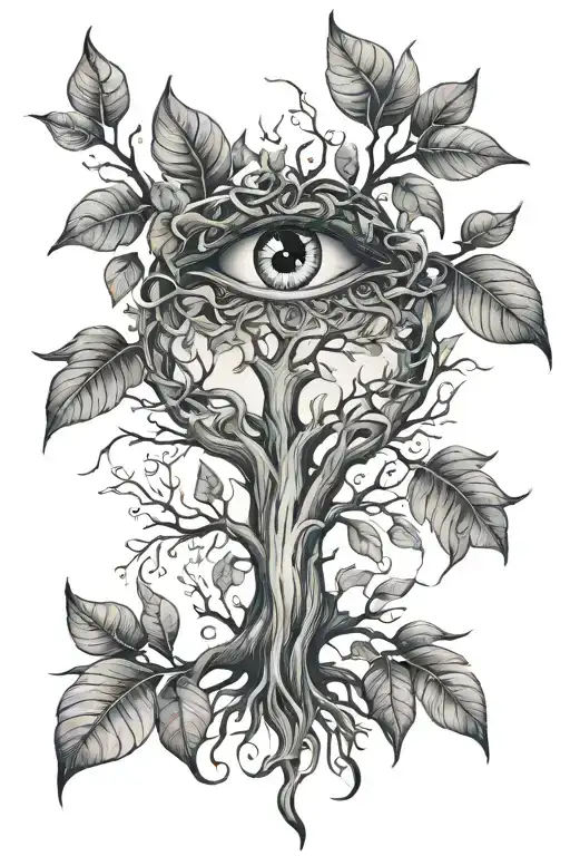 Tree With Eye-shaped Leaves