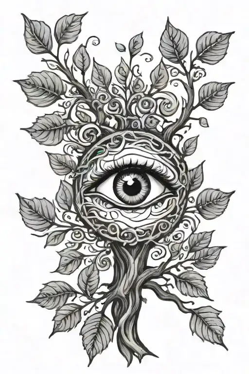 Tree With Eye-shaped Leaves