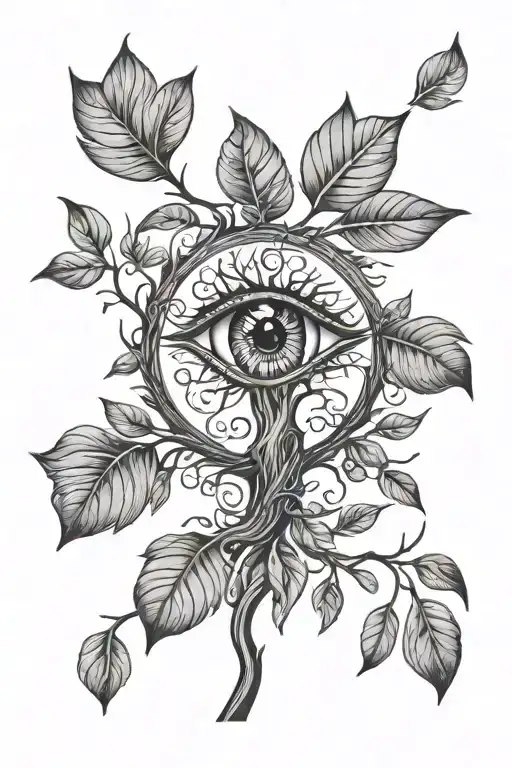 Tree With Eye-shaped Leaves