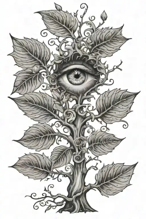 Tree With Eye-shaped Leaves