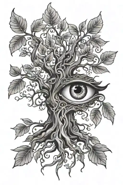 Tree With Eye-shaped Leaves