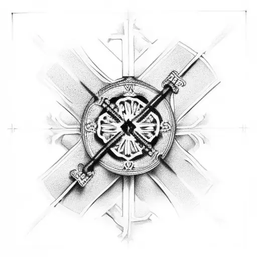 Orthodox Cross Skeleton Hand