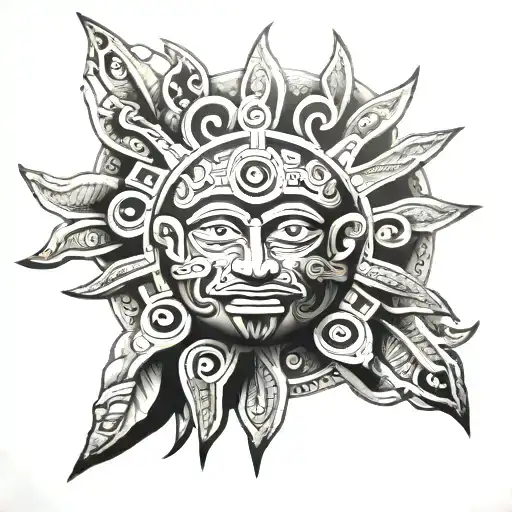 Mayan Sun God