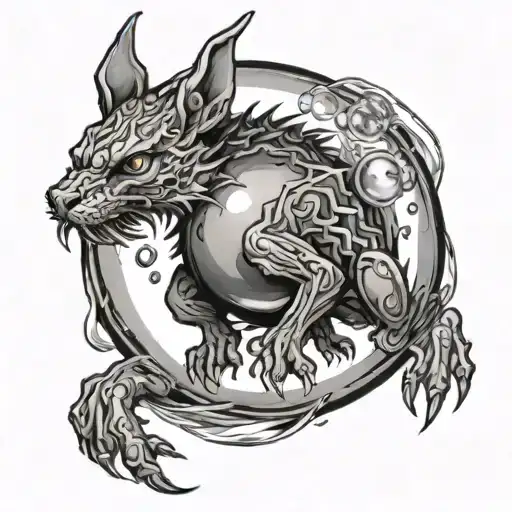 Simurg Emerging From Crystal Ball Breaking