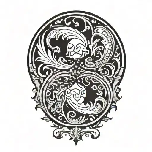 Yin And Yang Pisces Sign