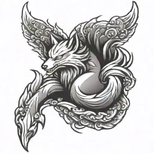 Nine Tailed Fox Bottom To Top