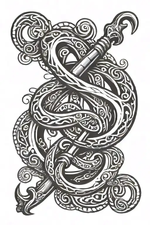 Fishing Hook And Infinity Sign
