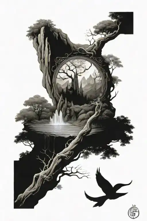 Nature And Lord Of The Rings Part Of Sleeve