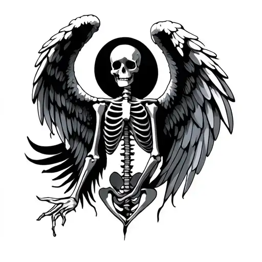 Skeleton Angel Wings