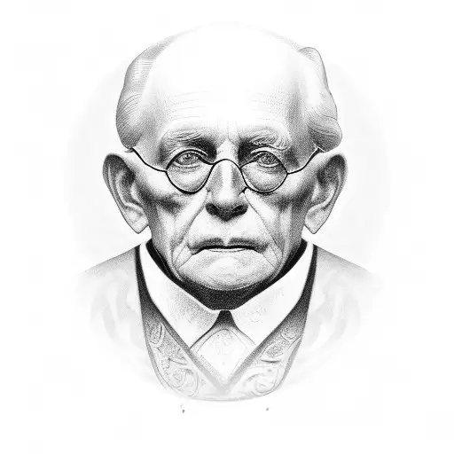 A Detailed Portrait Of A Historical Figure Associated With Money