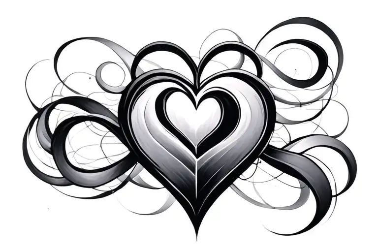 Abstract Infinity And Heart