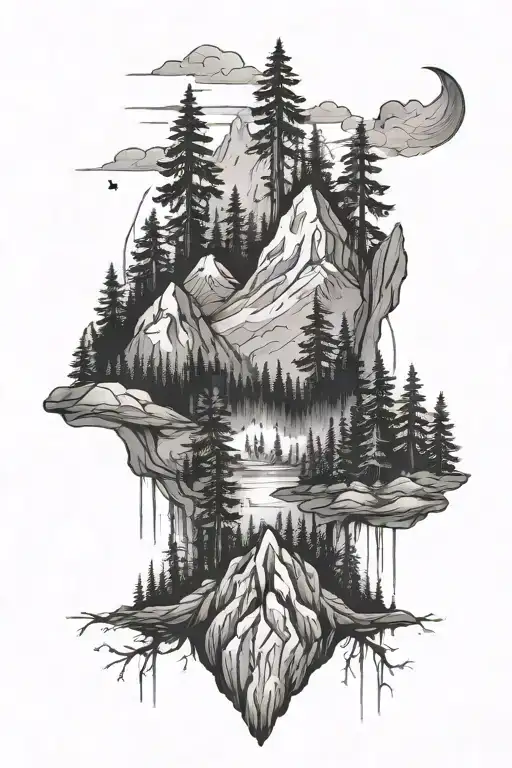 Forest Mountain Landscape