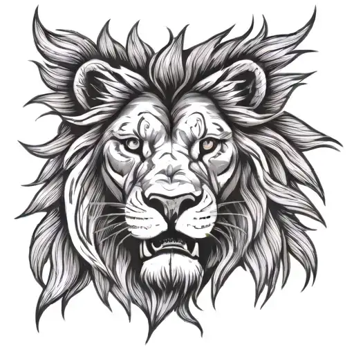 A Sun With A Roaring Lion Inside Whose Mane Is Like The Sun's Ray