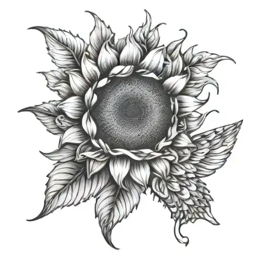 Sunflower With Wings