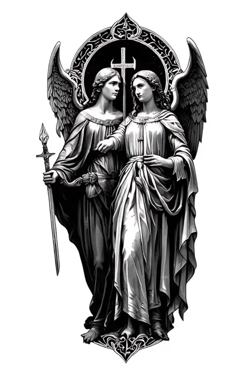 St Joan Of Arc And St Michael