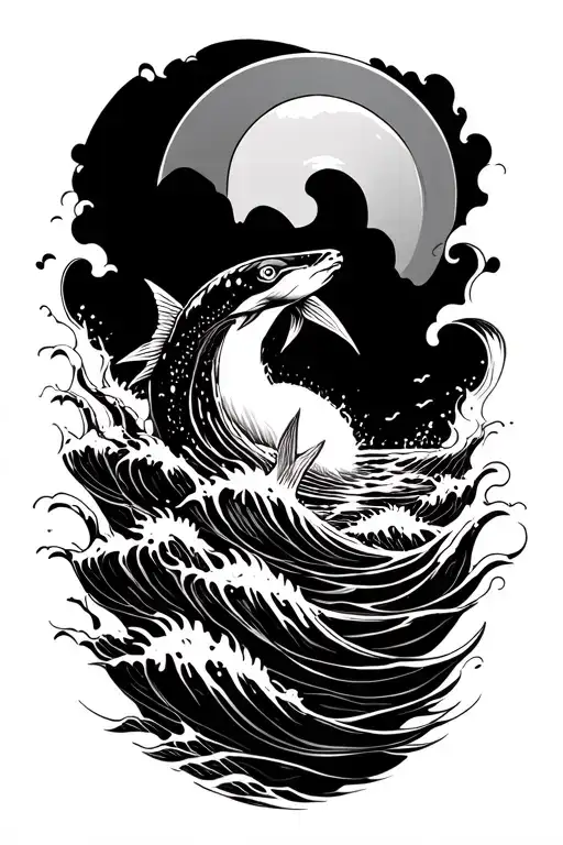 Please Design A Unique And Beautiful Ocean-themed Tattoo For The Forearm