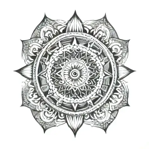 Egyptian Mandala Design Inspired